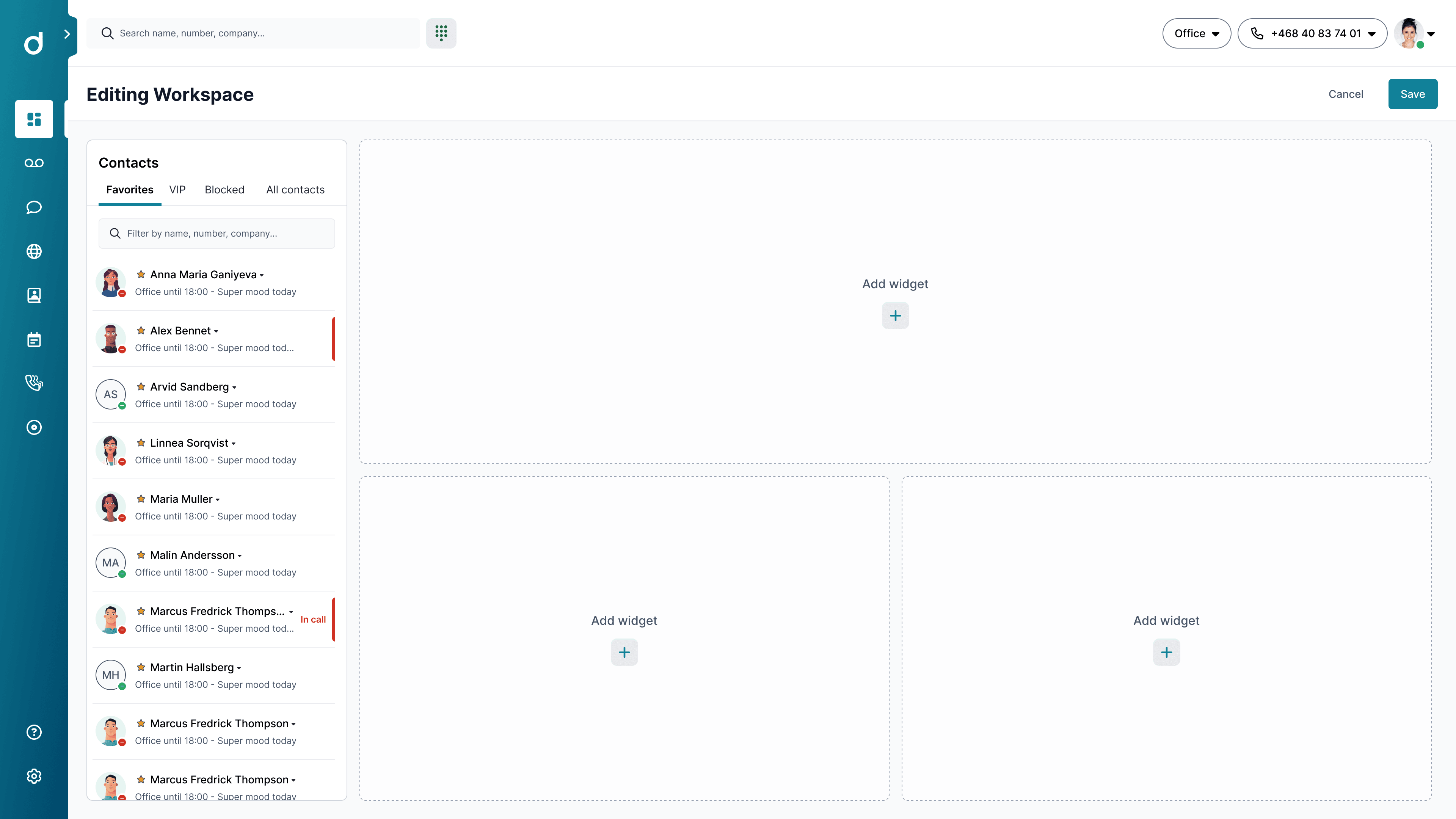 The original static ConnectMe dashboard, redacted